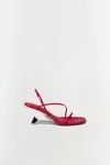 Simkhai Women's Shadow Sandal Heels In Fiery Red