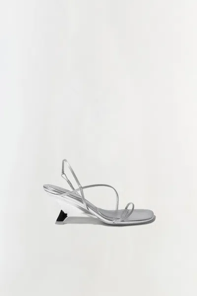 Simkhai Women's Shadow Sandal Heels In Silver