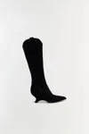 Simkhai Women's Shadow Suede Knee High Boot In Black In Black