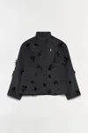 Simkhai Tech Fabric Button-front Jacket With Patch Pockets In Gray