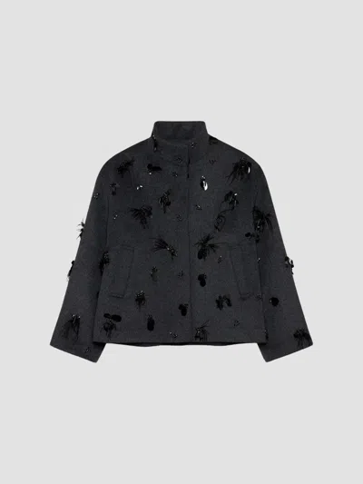 SIMKHAI WOMEN'S SIENA EMBELLISHED WOOL-BLEND JACKET
