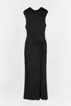 Simkhai Acacia Sleeveless Gathered Midi Dress In Blue