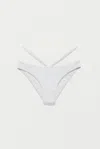Simkhai Women's Signature Emmalynn Bikini Bottom In White