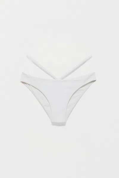 Simkhai Women's Signature Emmalynn Bikini Bottom In White