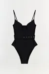 Simkhai Women's Signature Noa Swimsuit In Black