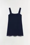 Simkhai Women's Sloan Cotton Lace Mini Dress In Midnight/multi