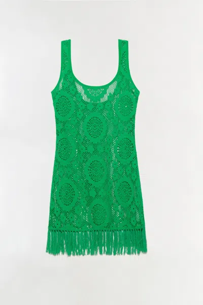 Simkhai Solia Mini Dress Parakeet In Green