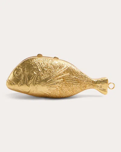 Simkhai Women's Splash Goldtone Clutch Polyester