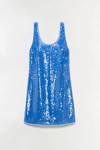Simkhai Women's Stacie Sequin Mini Dress In Periwinkle In Blue