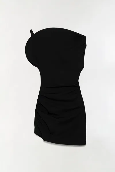 Simkhai Women's Stefi Draped Mini Dress In Black