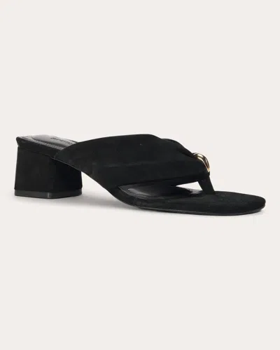 Simkhai Women's Stella Suede Block Heel Sandal In Black