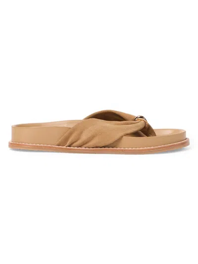 Simkhai Stella Suede Sport Sandal In Brown
