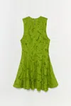 Simkhai Women's Sylvia Jacquard Fit & Flare Mini Dress In Green