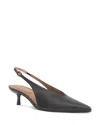 Simkhai Sylvie Leather Slingback Pumps In Brown