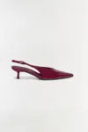 Simkhai Women's Sylvie Slingback Kitten Heel In Cranberry In Red