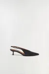 Simkhai Sylvie Leather Slingback Pumps In Brown