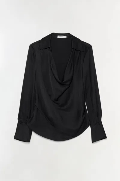 Simkhai Women's Symone Satin Top In Black