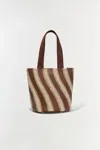 Simkhai Women's Talia Contrast Bucket Bag In Sable In Brown