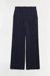 Simkhai Pinstripe-patterned Trousers In Blue