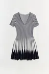 Simkhai Women's V-neck Beckett Knit Mini Dress In Midnight/multi