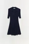 Simkhai Women's V-neck Short Sleeve Signature Patricia Dress In Midnight