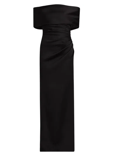 Simkhai Women's Valencia Off-the-shoulder Column Gown In Black