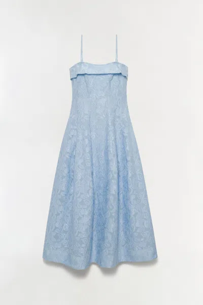 Simkhai Women's Valeria Jacquard Midi Dress In Tidepool In Blue