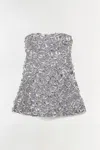 Simkhai Women's Vandelia Embellished Mini Dress In Slate Gray In Gray