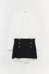Simkhai Warren Long-sleeve Combo Shirtdress