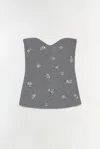 Simkhai Waverlie Tube Top In Gray