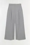 Simkhai Women's Wide Leg Clayton Wide Leg Pant In Heather Grey In Gray