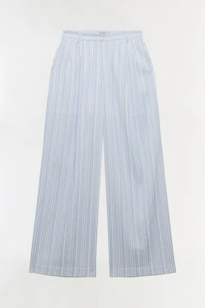Simkhai Women's Wide Leg Grace Wide Leg Pant In Blue Stripe
