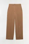 Simkhai Women's Wide Leg Kyra Satin Wide Leg Pant In Chai In Brown