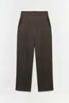Simkhai Women's Wide Leg Kyra Satin Wide Leg Pant In Cocoa In Brown