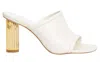 Simkhai Winston 80mm Leather Mules In White