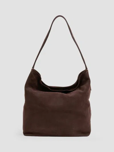 Simkhai Women's Wynn Large Suede Bucket Bag In Marrone