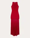 Simkhai Women's Xena Sheer Knit Combo Maxi Dress In Brown
