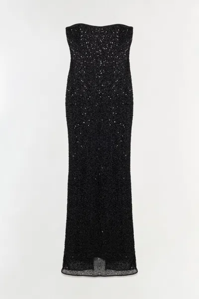 Simkhai Women's Xyla Sequin Gown In Black