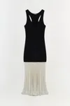 Simkhai Women's Zaden Knit Combo Midi Dress In Black/multi