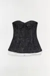 Simkhai Zander Bustier Top In Black