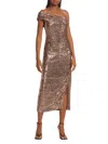 SIMKHAI WOMEN'S ZAY SEQUIN MIDI SHEATH DRESS