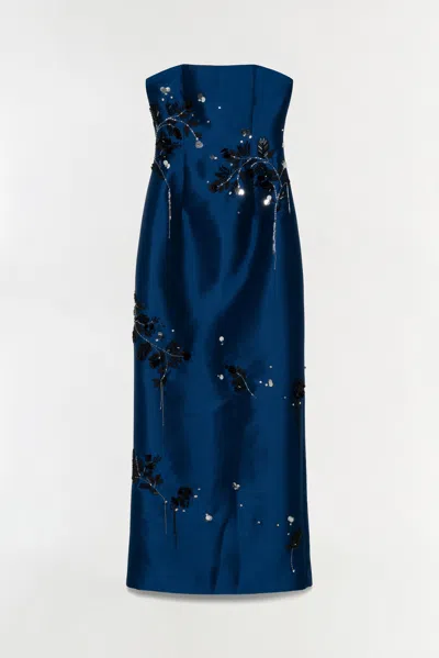 Simkhai Zirelle Embellished Gown In Blue