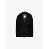 Simkhai Womens Black Kimia Tie-waist Faux-fur Jacket Xs In Black