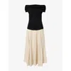 Simkhai Adaline Knit Linen Midi Dress In Multi