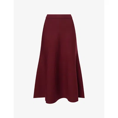 Simkhai Womens Cassie Knitted Wool Maxi Skirt Fig Xs