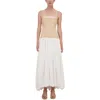 Simkhai Womens Cotton Midi Dress In White