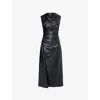 Simkhai Burke Draped Midi Dress In Black