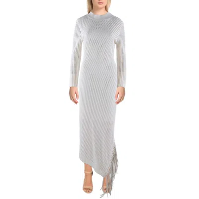 Simkhai Womens Eyelet Fringe Maxi Dress In Multi