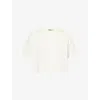 Simkhai Womens Ivory Mavis Boxy-fit Cotton-and-silk Top