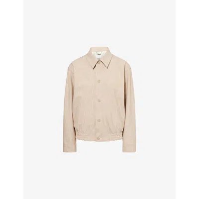 Simkhai Womens Natural Linen Archibald Two-welt-pockets Stretch-woven Jacket
